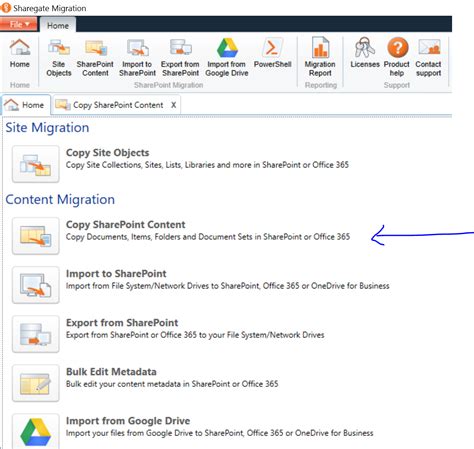 sharegate powershell copy settings